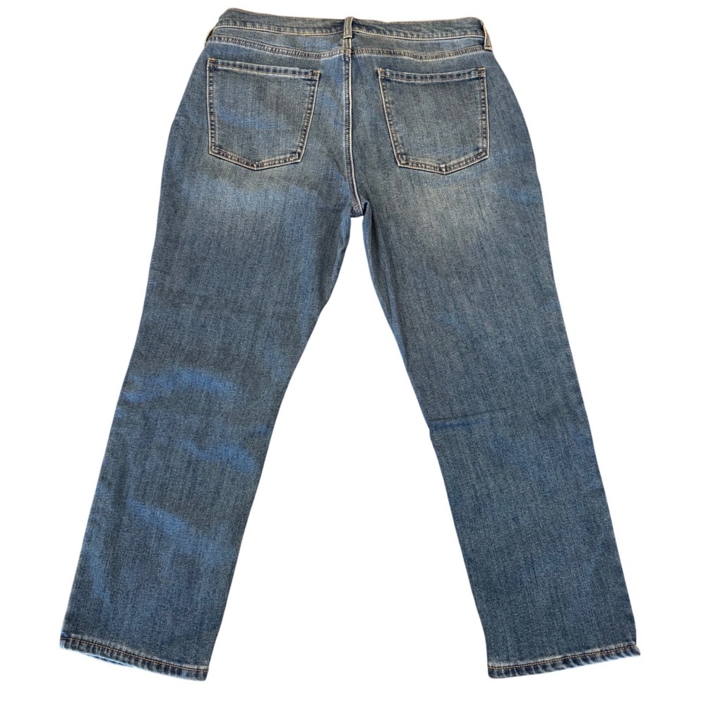 Old Navy Mid-Rise Boyfriend Built-In Warm Jeans Medium Wash 758164-00-1 12 - Picture 2 of 6